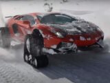 ¿Un Lamborghini Aventador en pistas de nieve?
