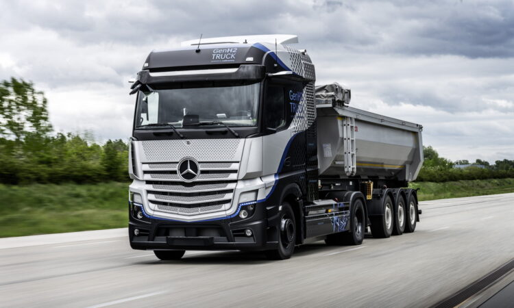 Mercedes-Benz semi-eléctrico de hidrógeno comienza las pruebas