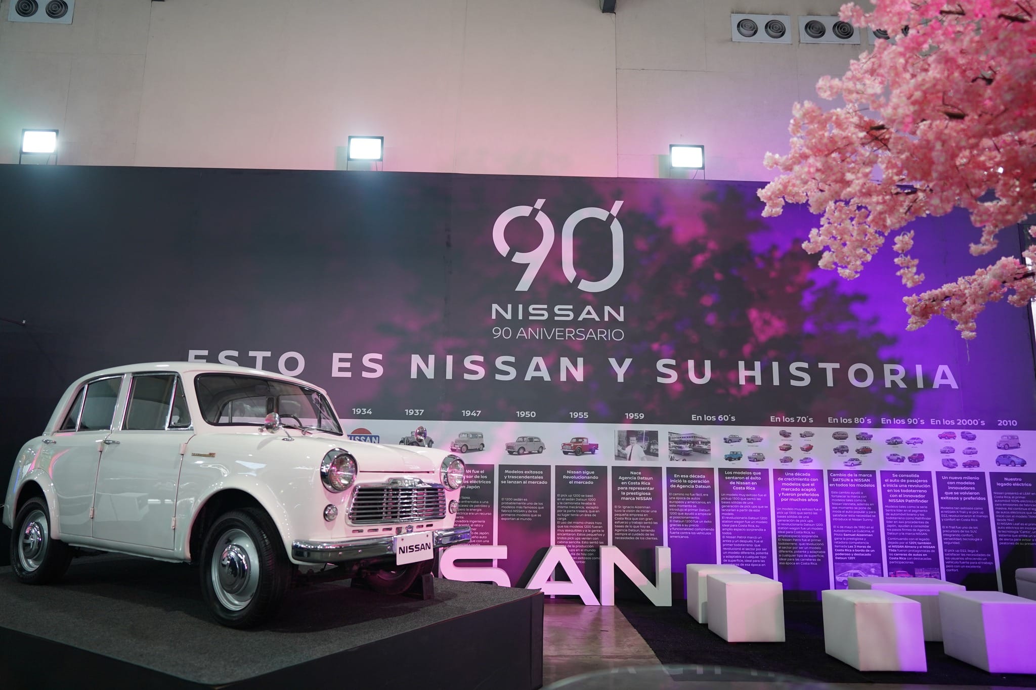 Explora la historia de Nissan en Explora la historia de Nissan en Expomóvil