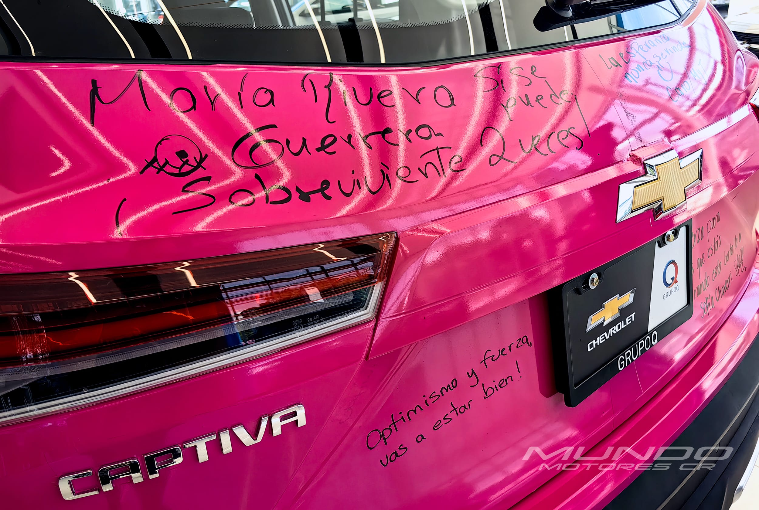 mensaje rosa chevy
