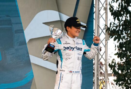 Nico Salazar logra su primer podio en Italia