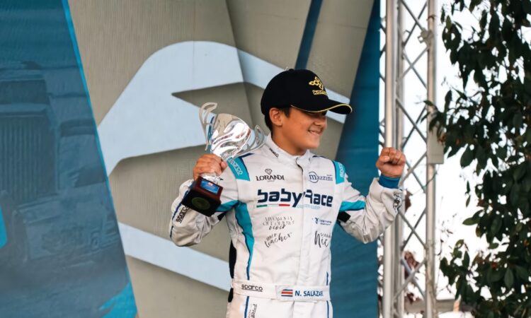 Nico Salazar logra su primer podio en Italia