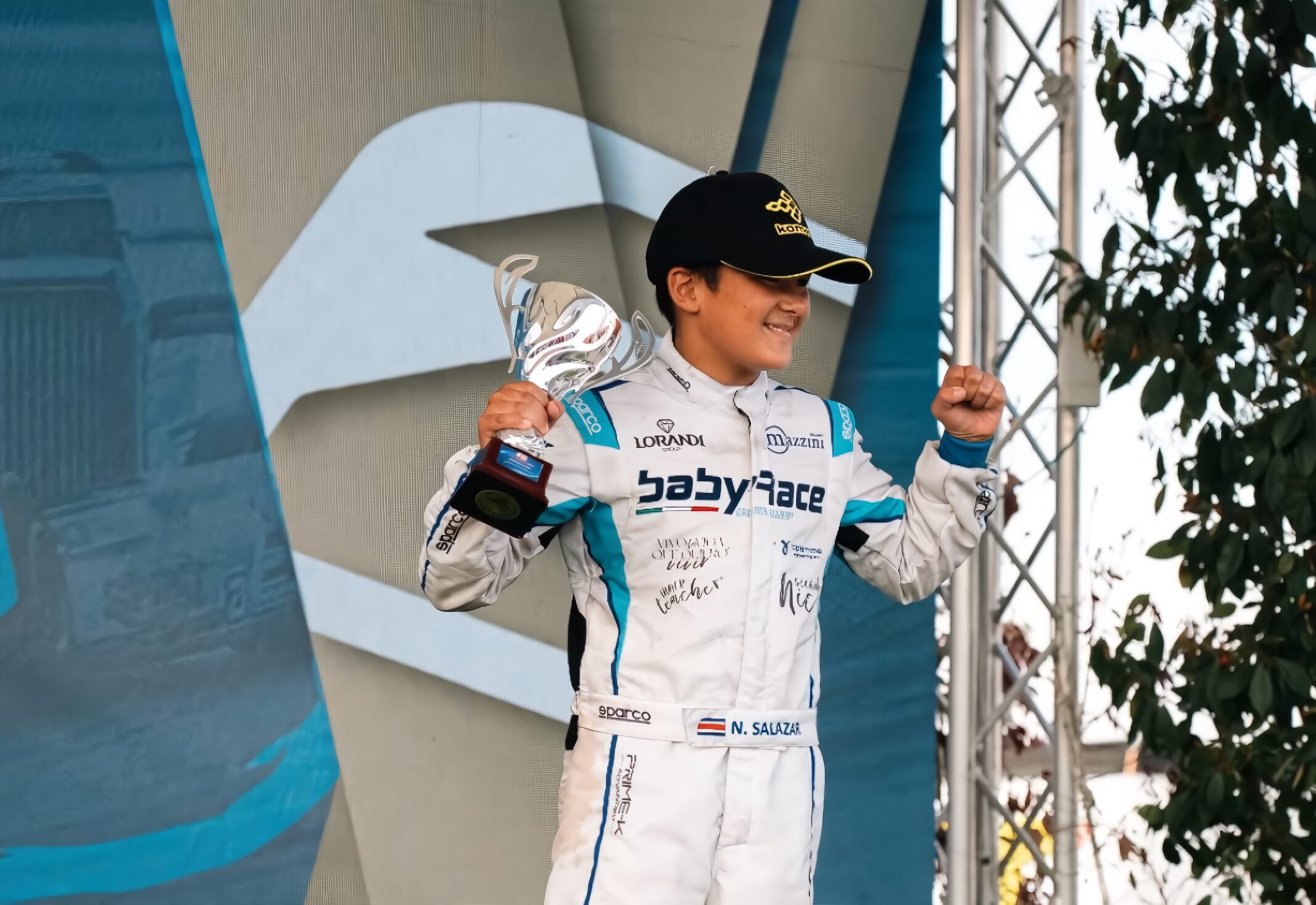 Nico Salazar logra su primer podio en Italia
