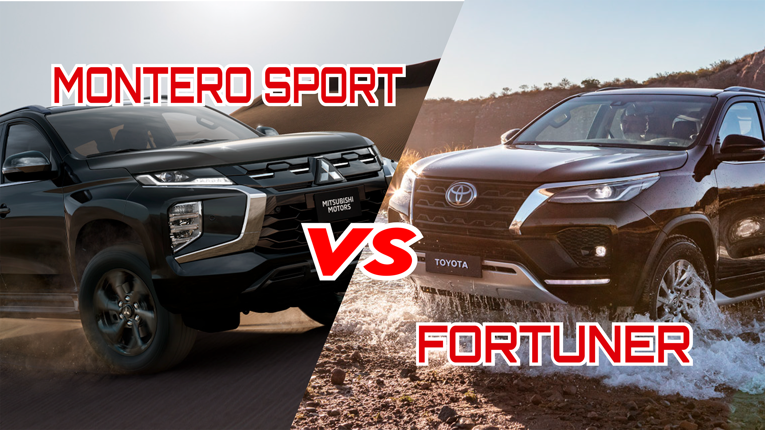 Toyota Fortuner vs Mitsubishi Montero Sport