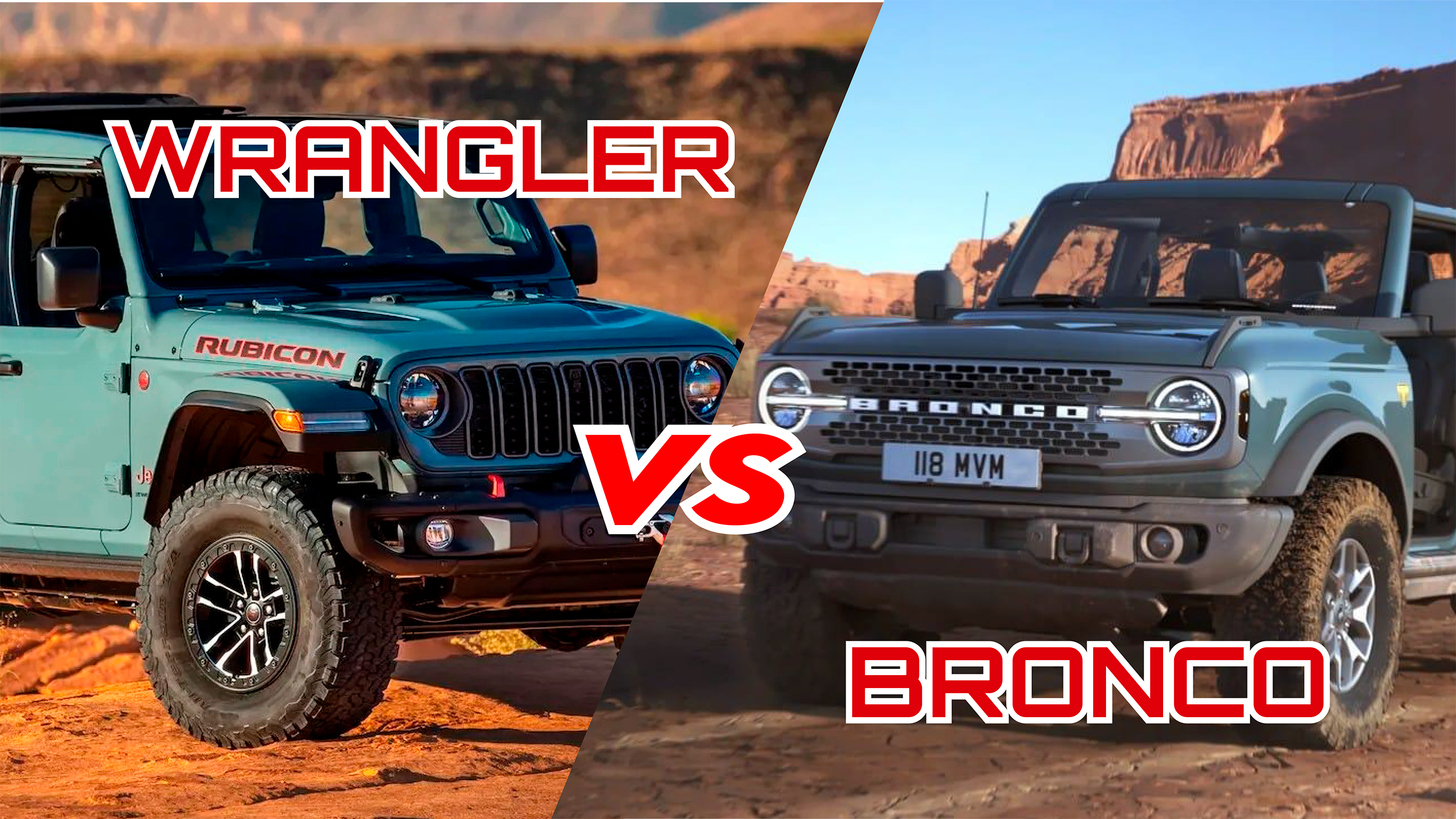 wranglervsbronco Jeep Wrangler vs Ford Bronco