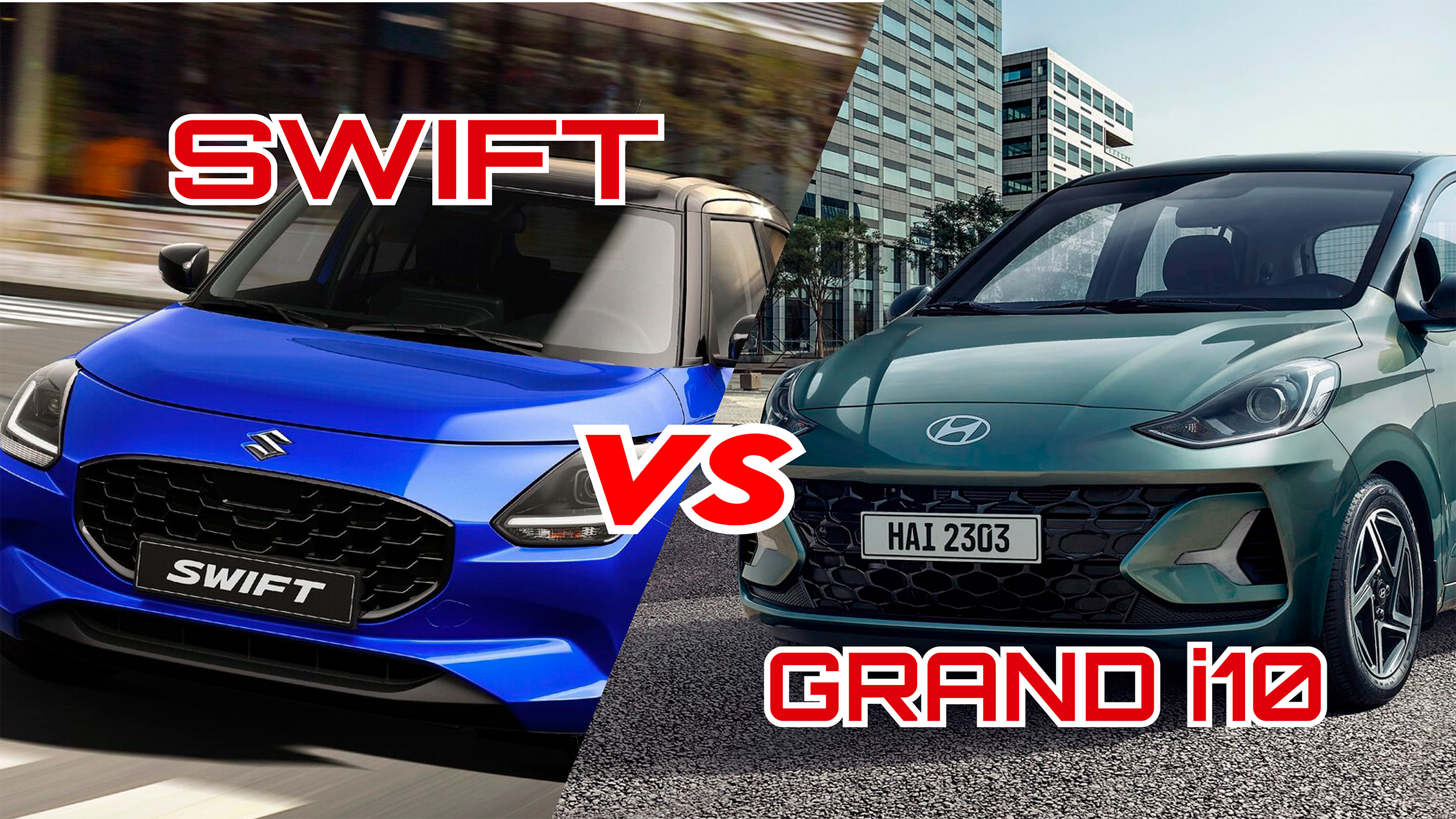 SWIFTvsgrandi10 Suzuki Swift vs Hyundai Grand i10